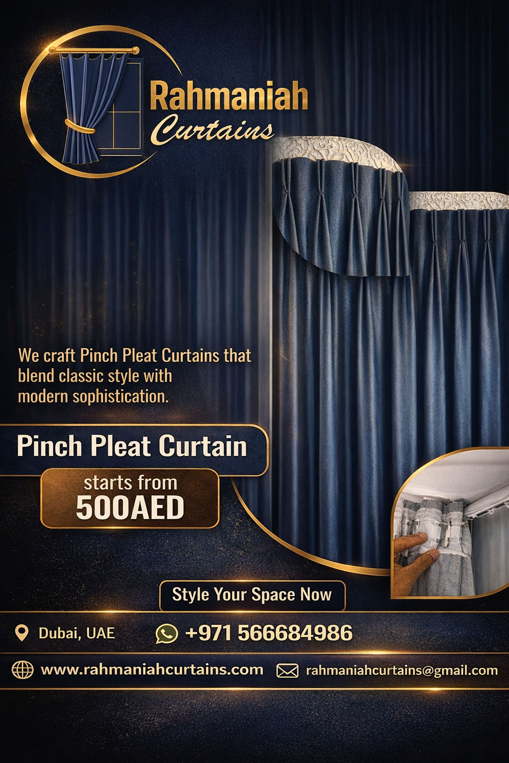 rahmaniah curtains pinch