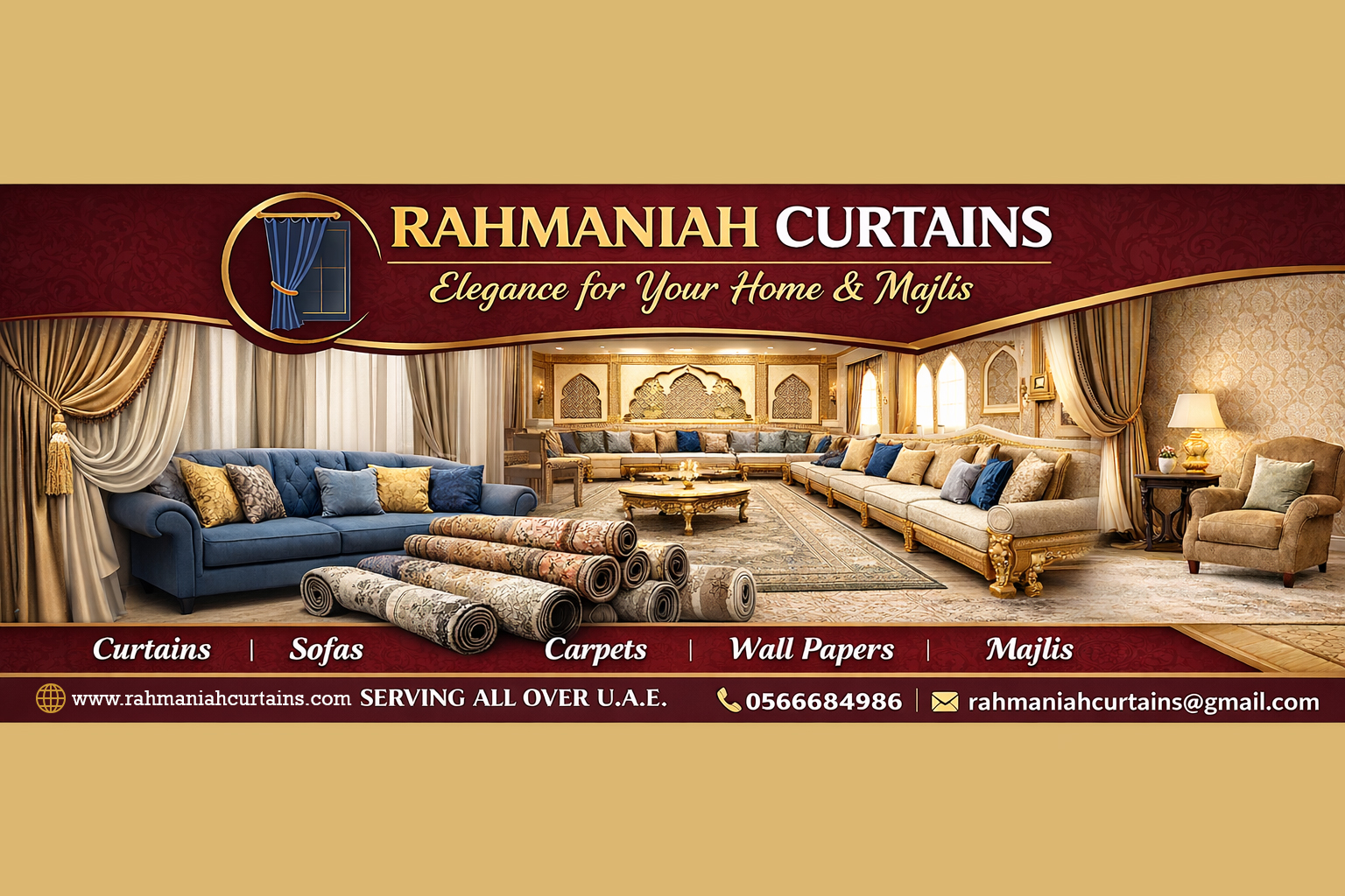 curtain sofa carpet uae